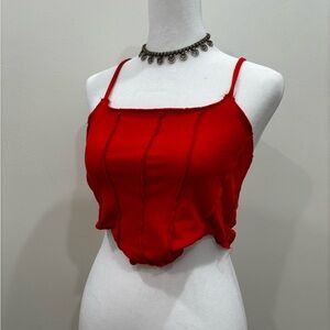 Edikted Vibrant Red Tank Top